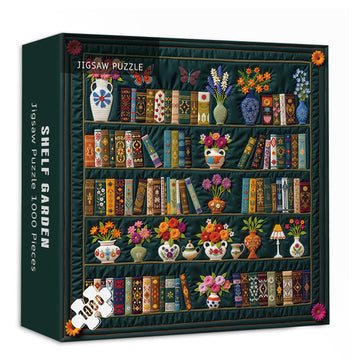 Puzzle da giardino con mensola, 1000 pezzi